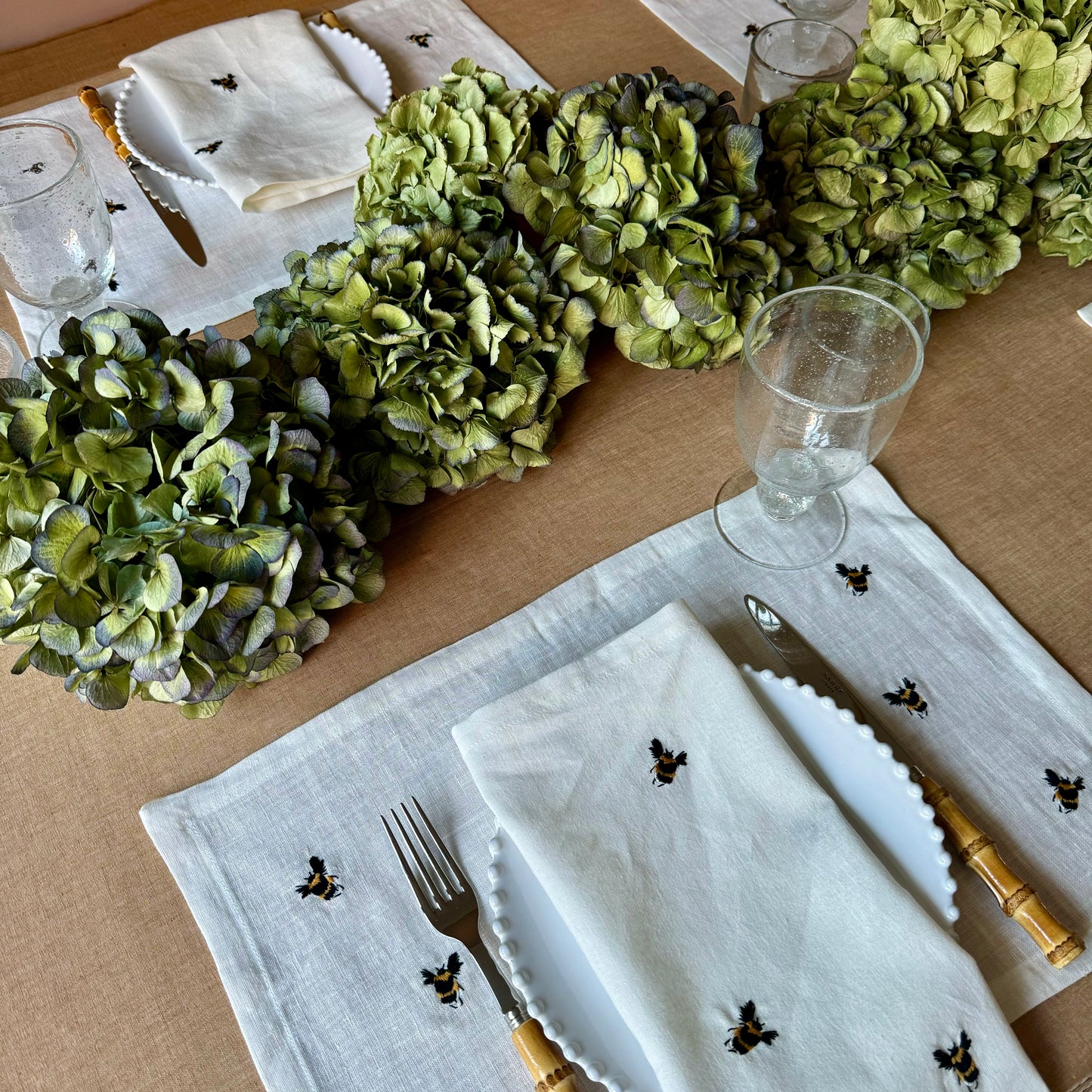 Set Queen B Wit - placemats en servetten