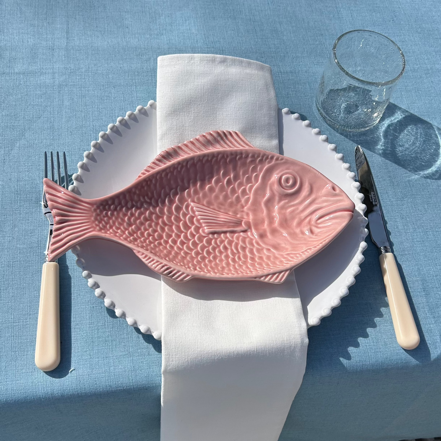 Schaal Vis L 29cm Roze