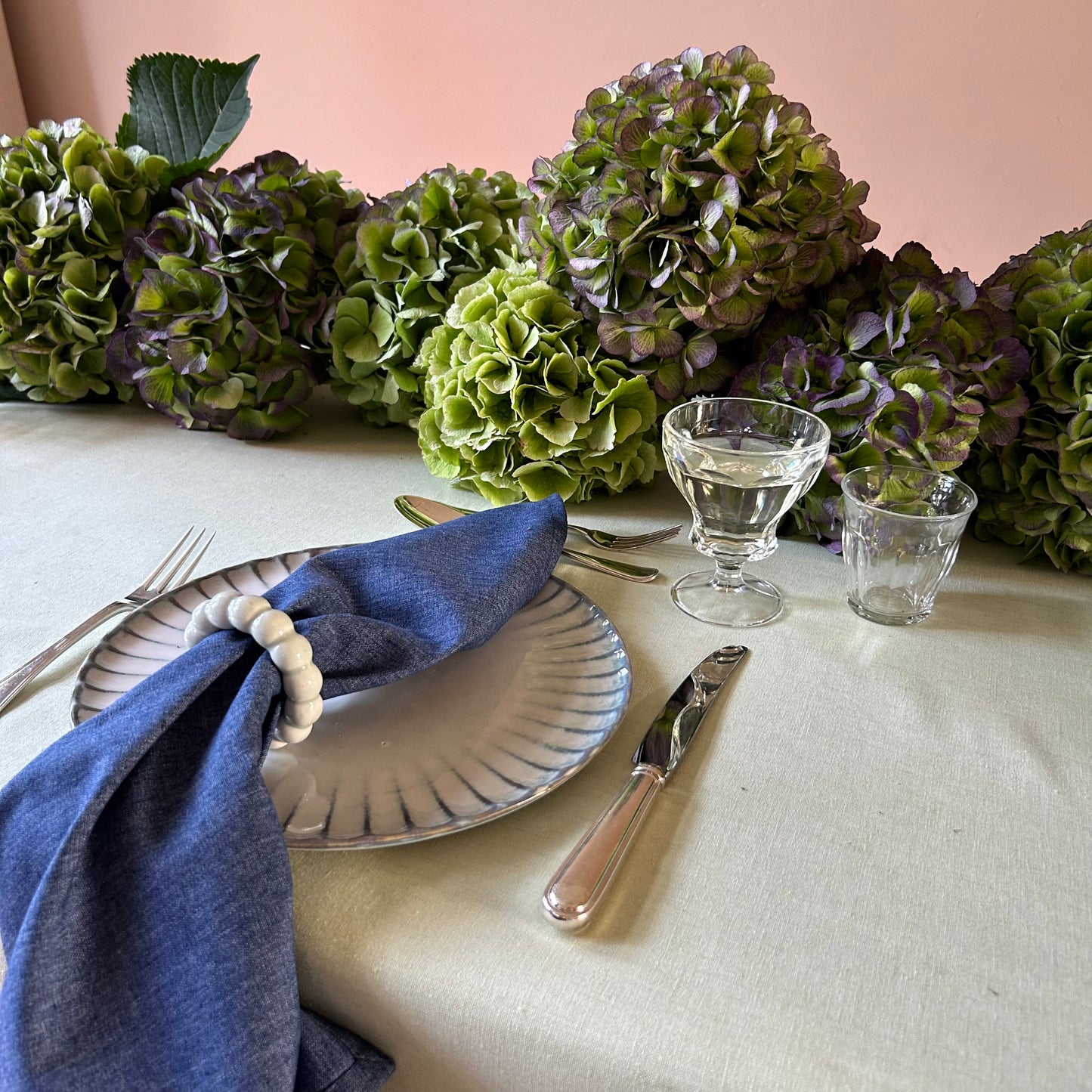 Servetring Pearl set van 2