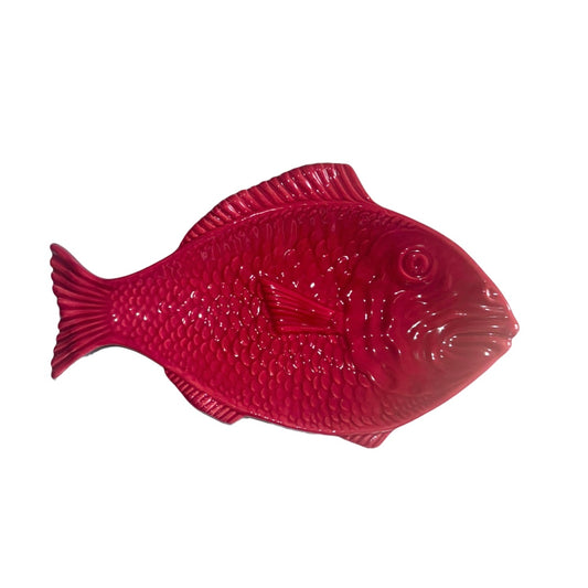 Schaal Vis L 29cm Rood