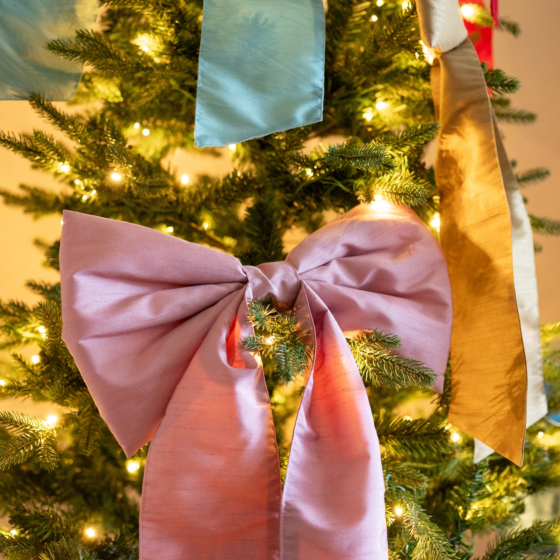 Roze Kersstrik Oudroze Christmas Bow Pink