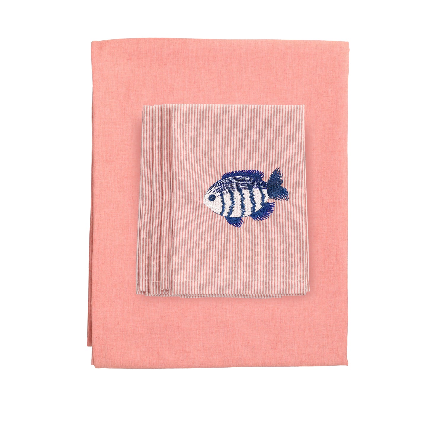 Set Petit Poisson Orange - tafelkleed en servetten