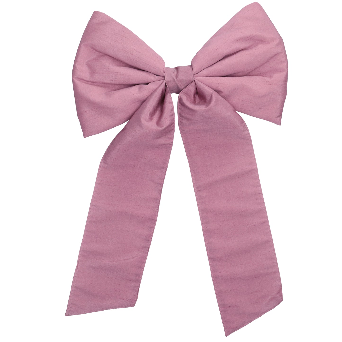 Roze stoffen strik van stof als kerst decoratie