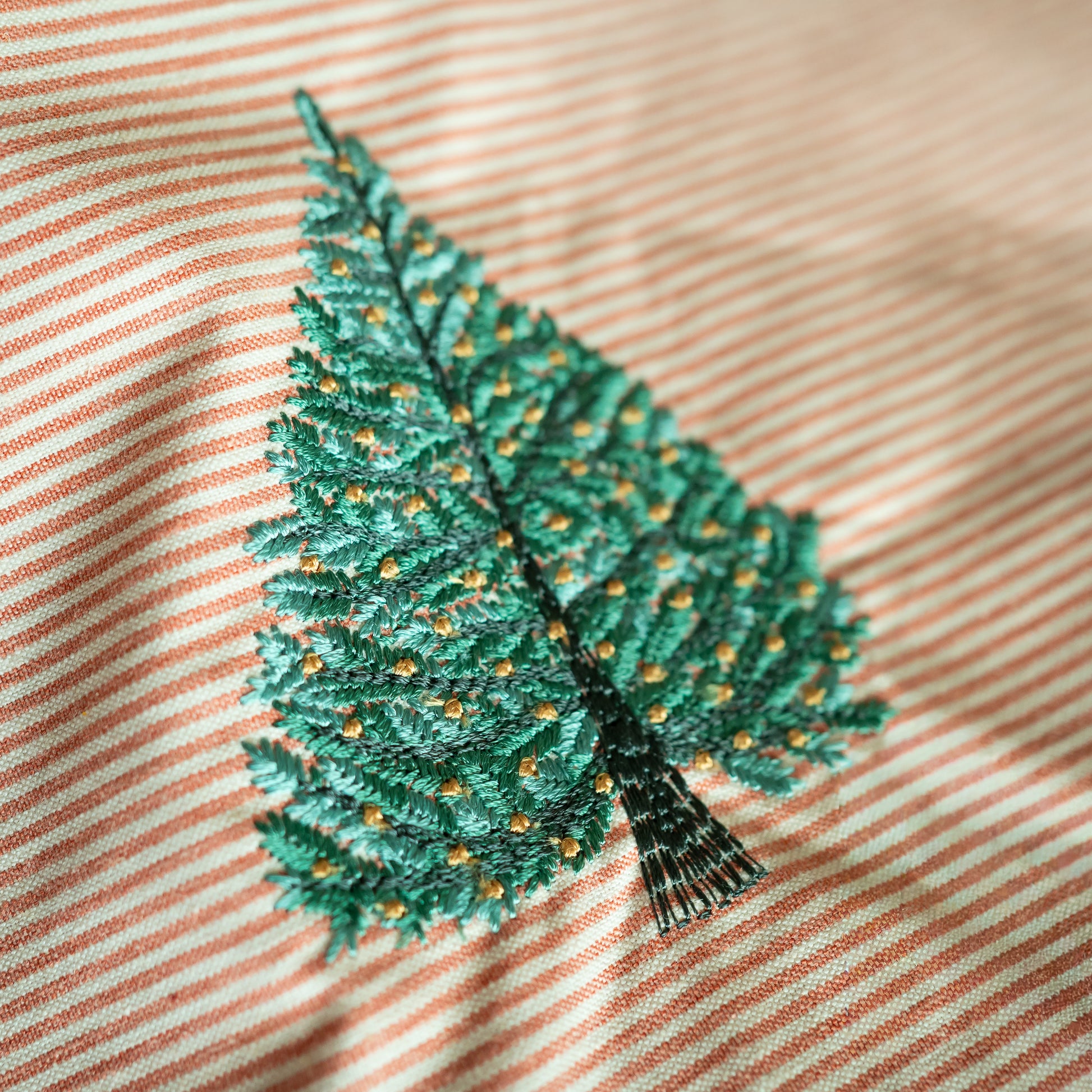 Kerstboom Borduursel Van Dichtbij