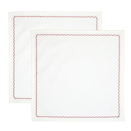Servet Wave After Wave Rouge - Set van 2