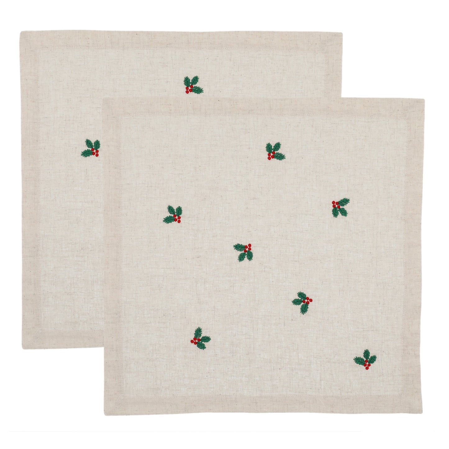 Kerstservet Holy Holly set van 2