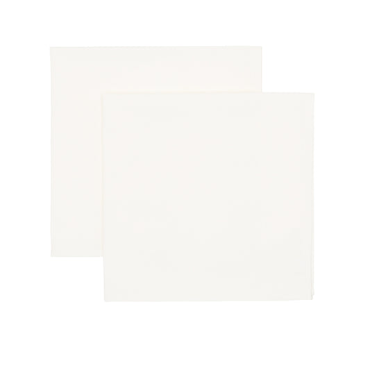 Servet Wimbledon White, wit linnenmix, 50x50, set van 2