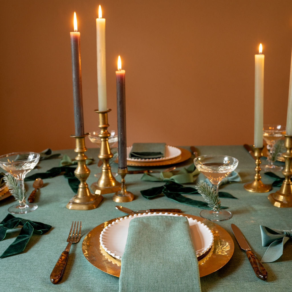 Donkergroen Tafelkleed Met Servet Costa Nova Borden