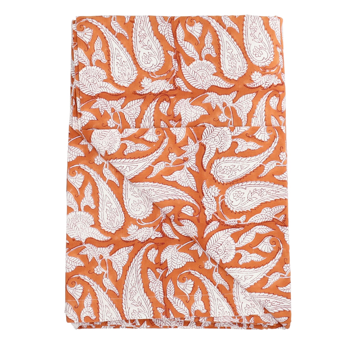 Tafelkleed Amazely Paisley, oranje paisley print