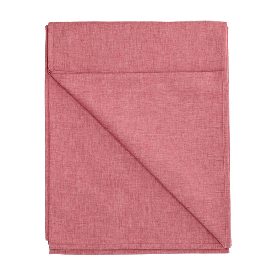 Tafelkleed Raspberry Rouge, fambroosrood linnenmix