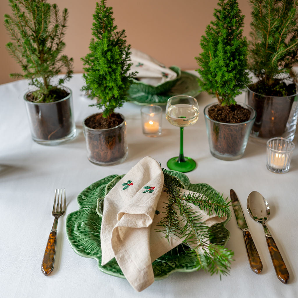 Kerstservet Holy Holly set van 2