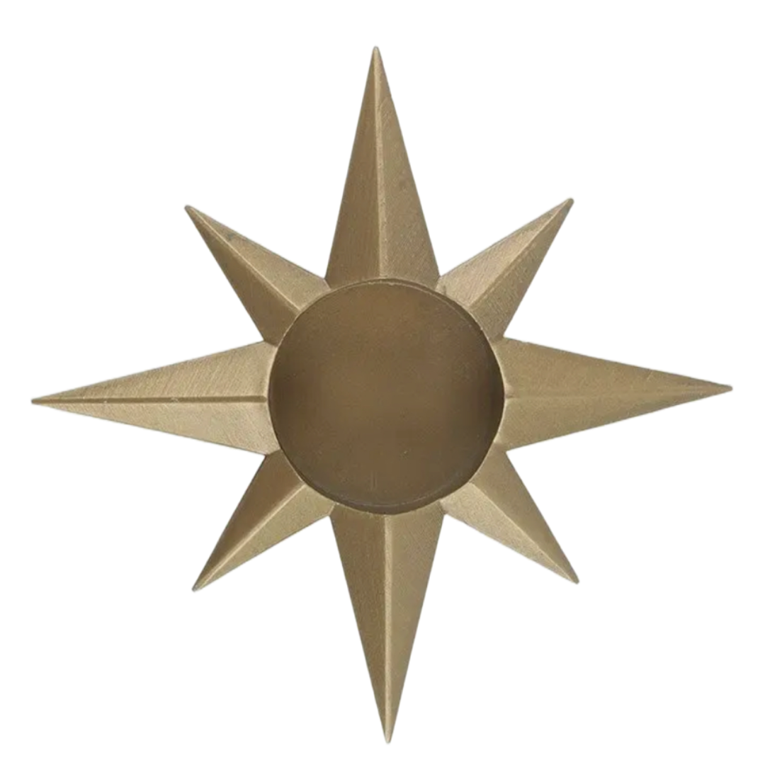 Gouden Theelicht Waxinelicht In Vorm Van Ster