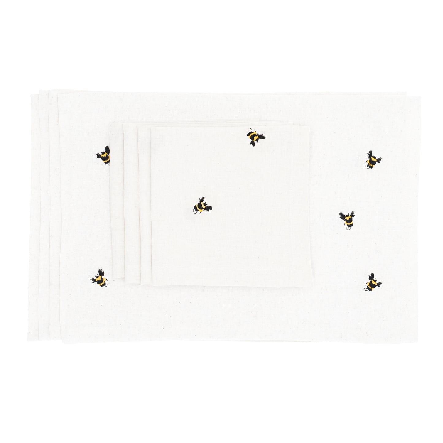 Set Queen B Wit - placemats en servetten