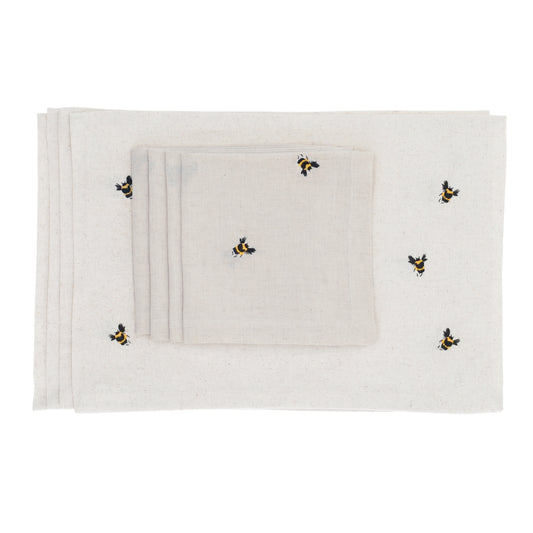 Set Queen B Beige - Placemats en Servetten